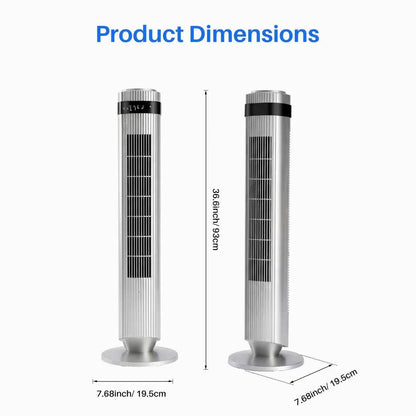 Bladeless Tower Fan with Quiet Cooling Smart Timer Wide Oscillation for Bedroom Office Home