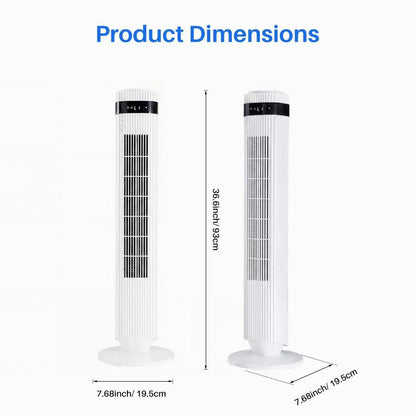 Bladeless Tower Fan with Quiet Cooling Smart Timer Wide Oscillation for Bedroom Office Home