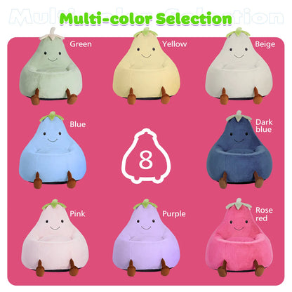 Ultra Soft Bean Bag Chair with Memory Foam Cozy Lounge Seat for Kids Teens Bedroom Decor