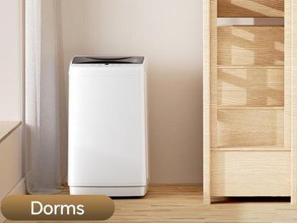 Portable Compact Washing Machine Full Automatic Stainless Steel Drum LED Display for Apartment
